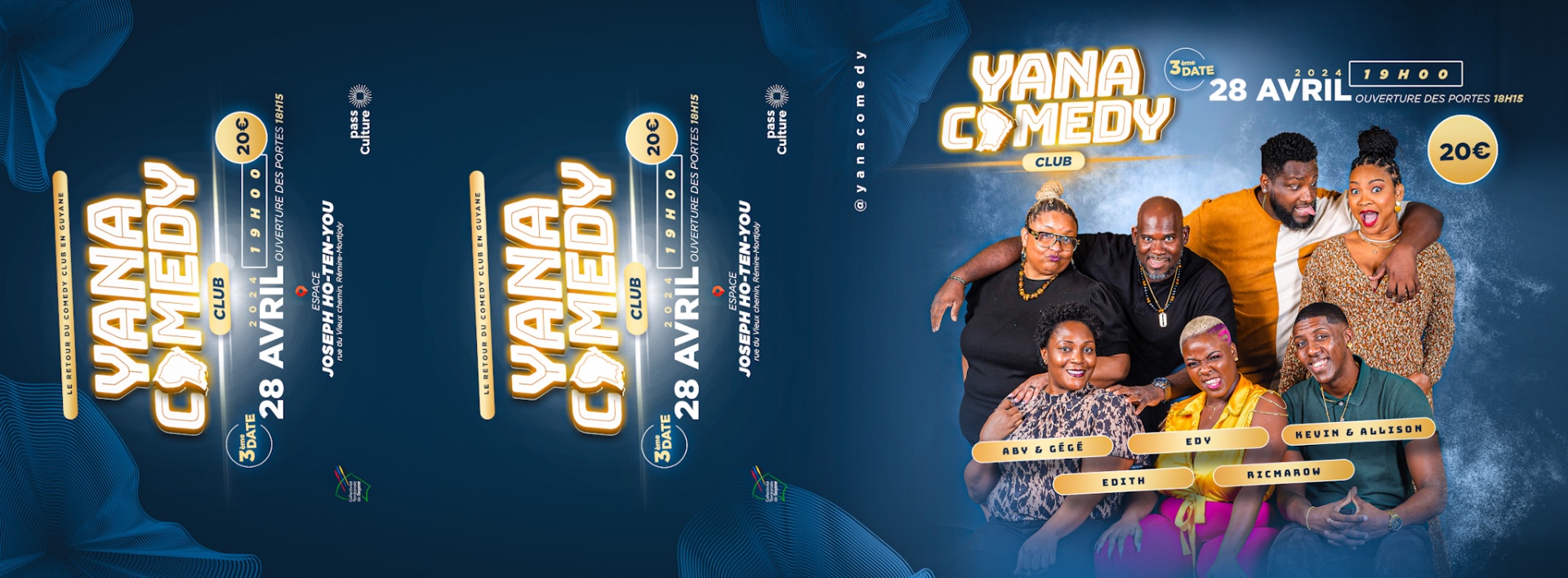 Ticket YANA Comedy Club — fichier d'impression