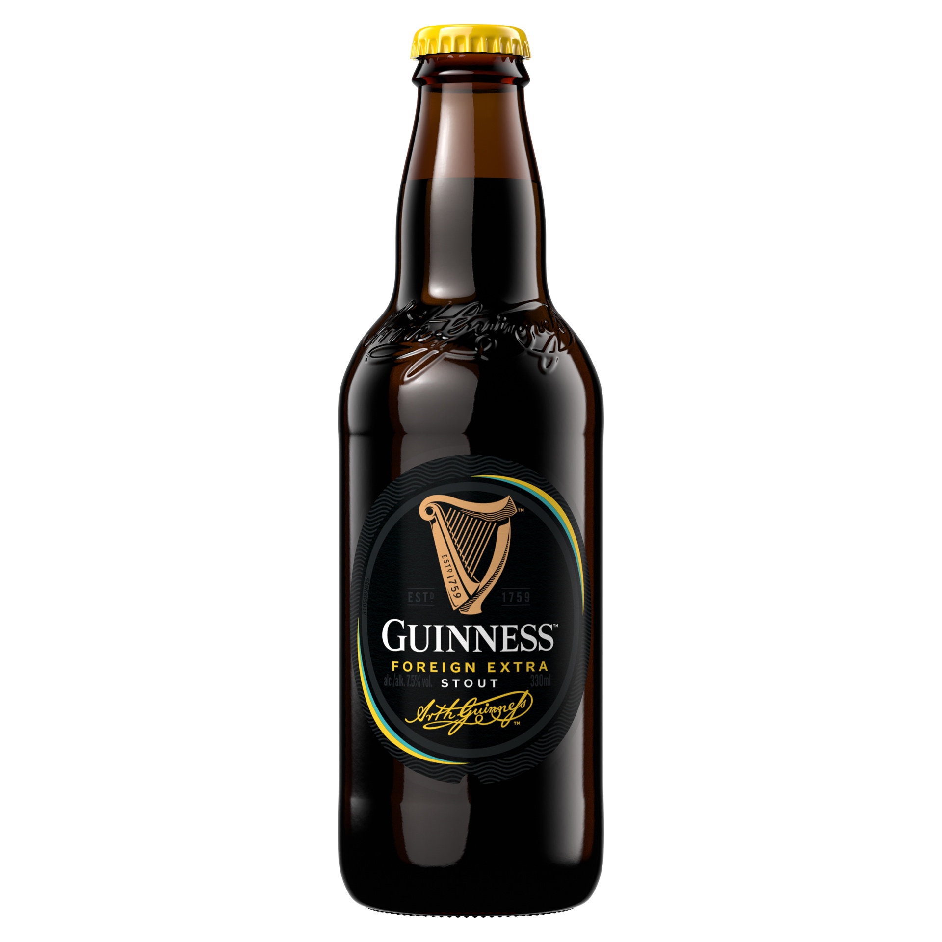 Packshot Guinness Foreign Extra Stout 33 cl — visuel source