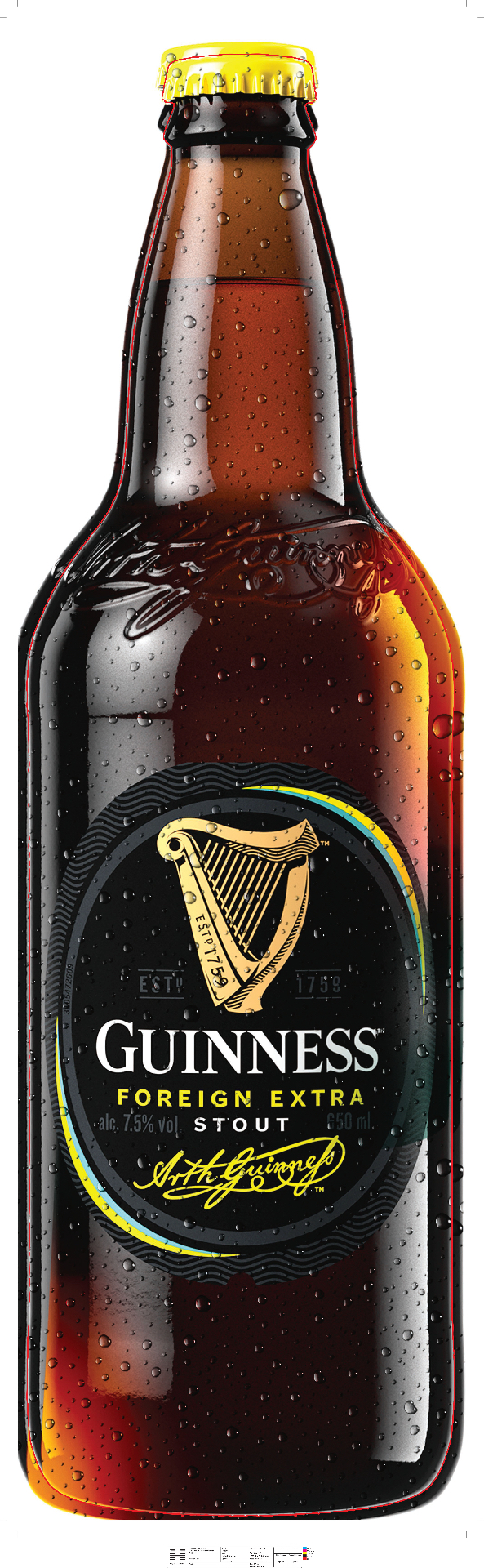 Packshot Guinness Foreign Extra Stout 65 cl — visuel source
