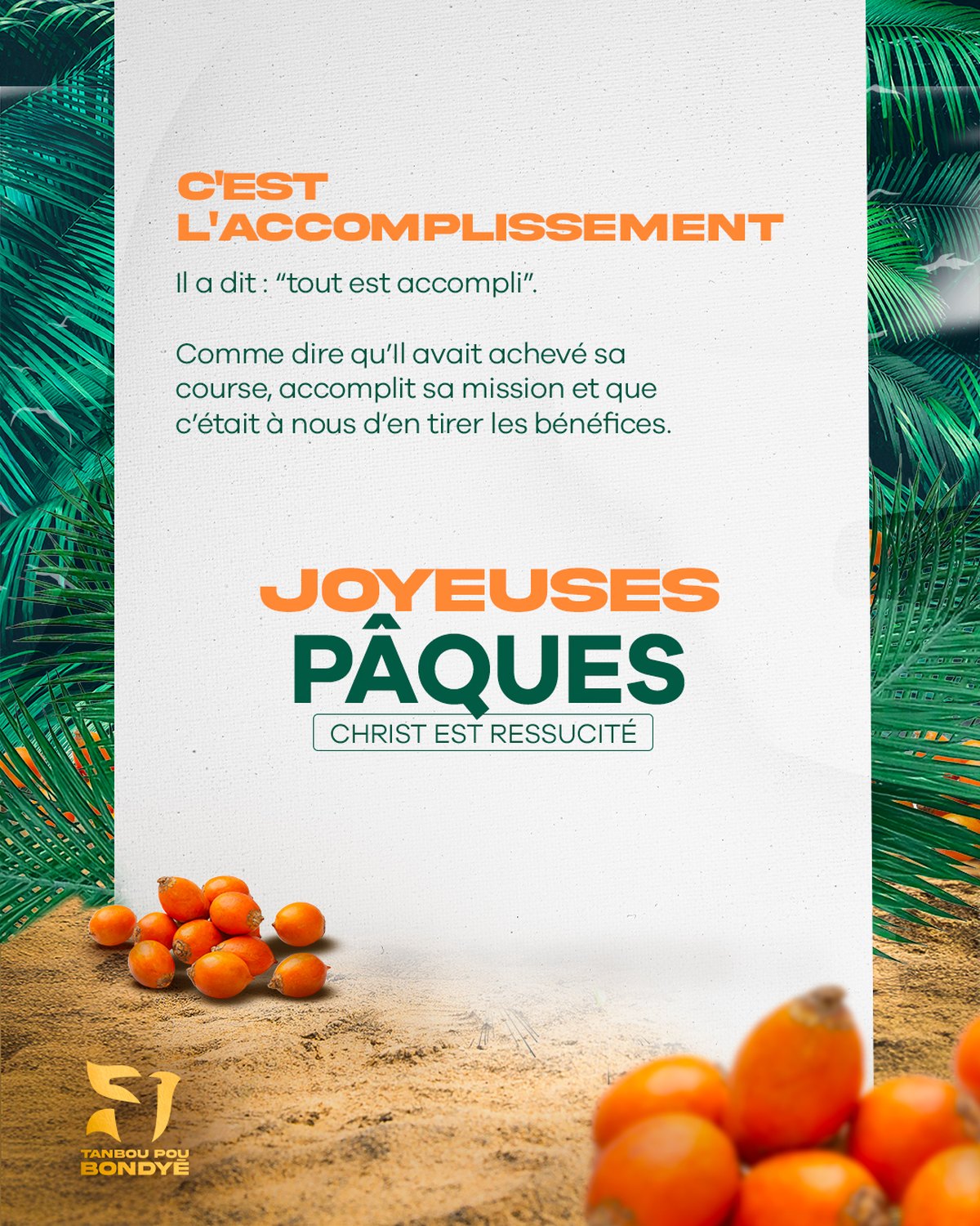 Carrousel Pâques, vue 6 : l'accomplissement et Joyeuses Pâques