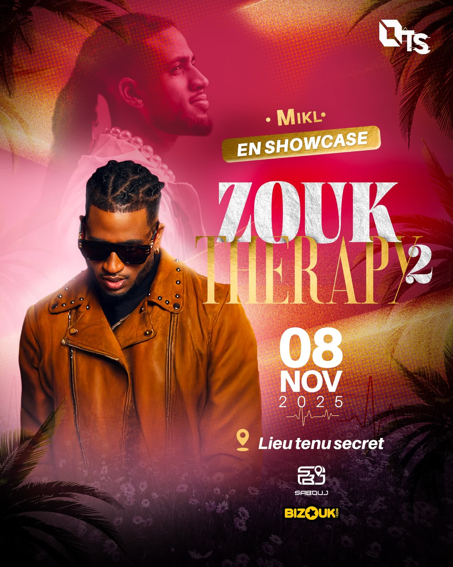 Déclinaison Zouk Therapy 2 pour Mikl en showcase, format vertical réseaux sociaux