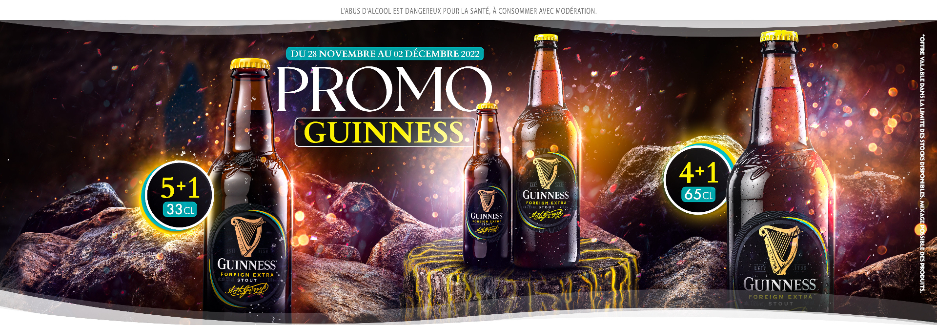 Promo Guinness MACEO — slide web bannière, novembre 2022