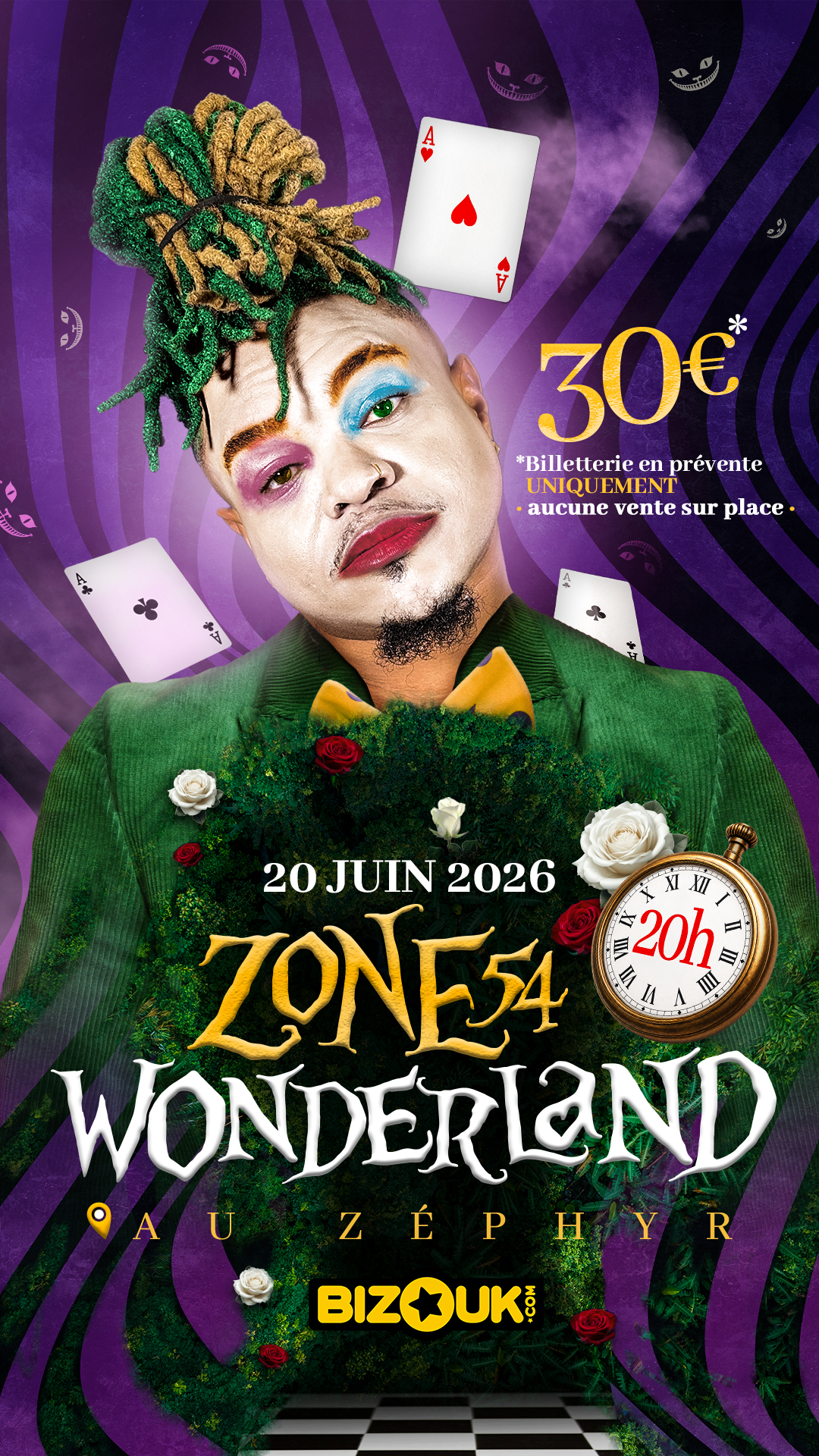 Affiche principale du spectacle de danse Zone 54 Wonderland au Zéphyr, 20 juin 2026